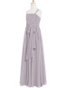 Gray Pleated Chiffon Maxi Junior Bridesmaid Dress Gray Pleated Chiffon Maxi Junior Bridesmaid Dress